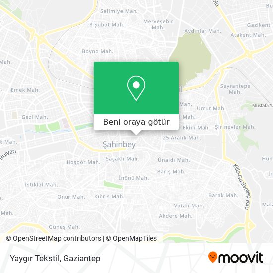 Yaygır Tekstil harita