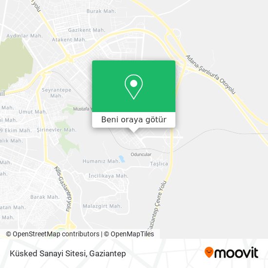Küsked Sanayi Sitesi harita