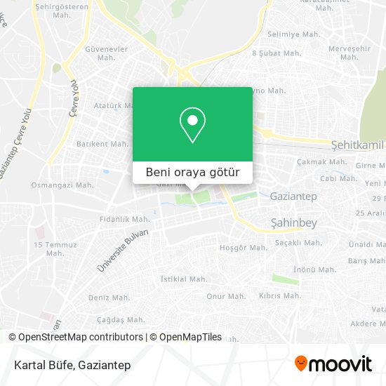Kartal Büfe harita