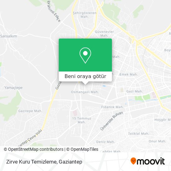 Zirve Kuru Temizleme harita