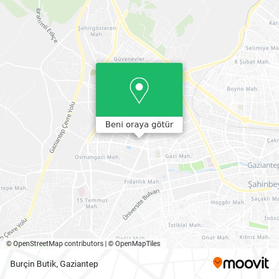 Burçin Butik harita