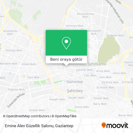Emine Alev Güzellik Salonu harita