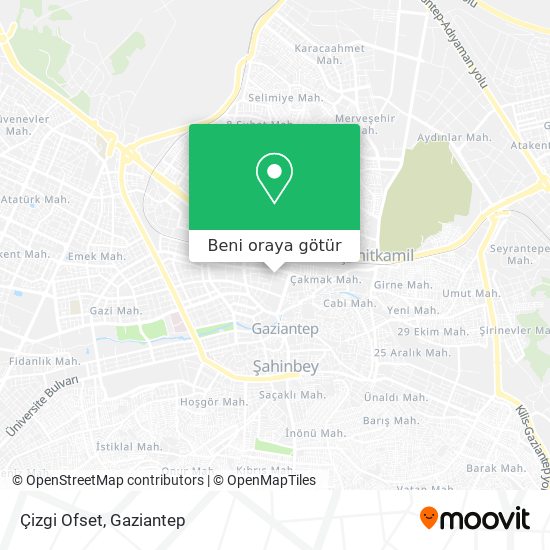 Çizgi Ofset harita
