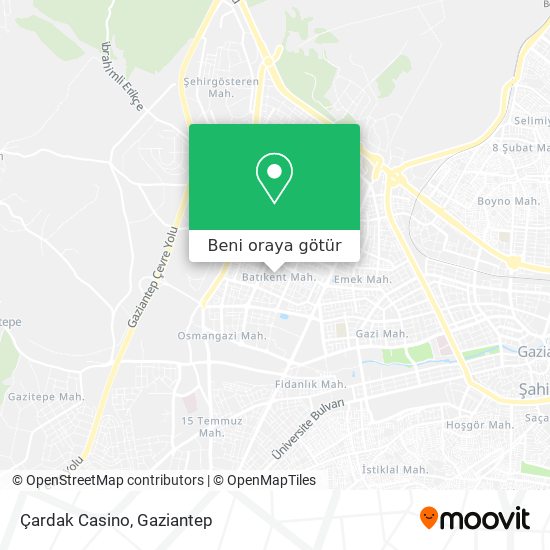 Çardak Casino harita