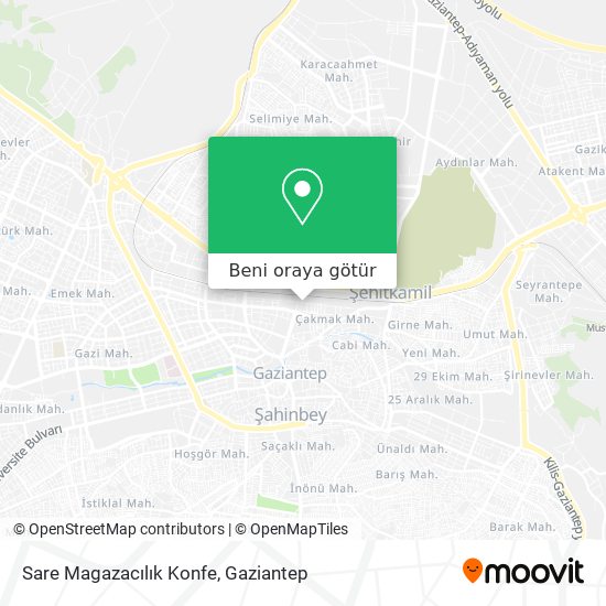Sare Magazacılık Konfe harita