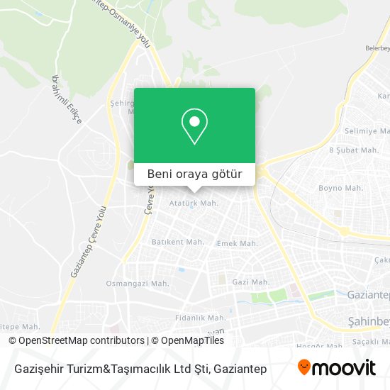Gazişehir Turizm&Taşımacılık Ltd Şti harita