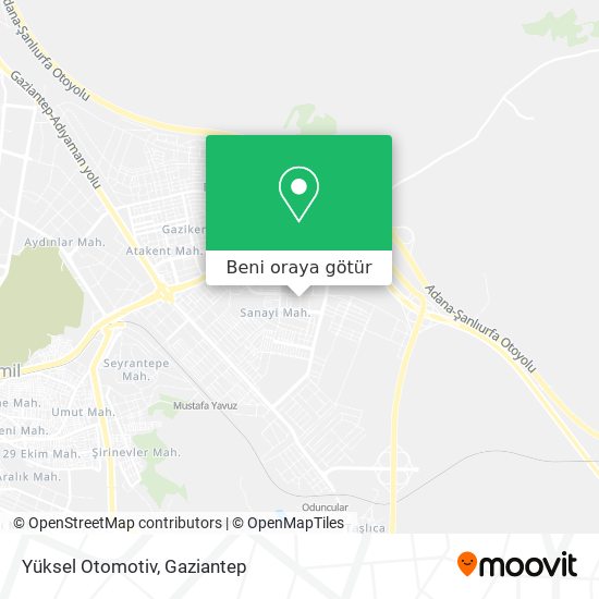 Yüksel Otomotiv harita