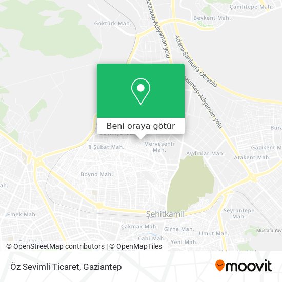 Öz Sevimli Ticaret harita