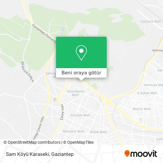 Sam Köyü Karaseki harita