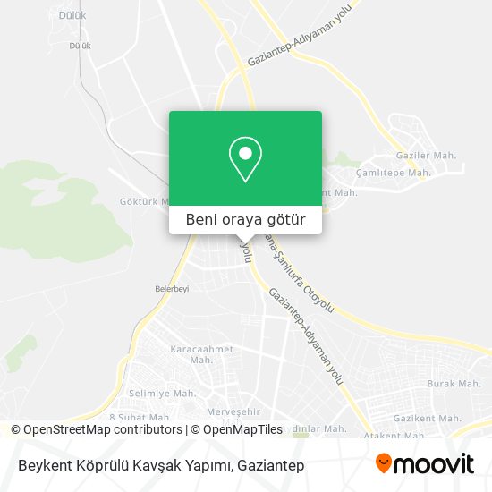 Beykent Köprülü Kavşak Yapımı harita