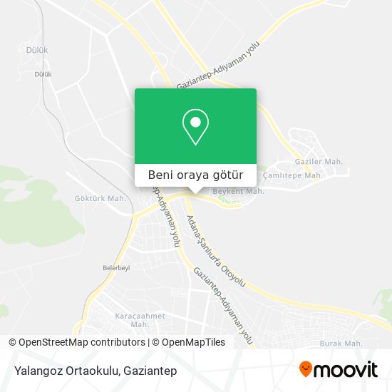 Yalangoz Ortaokulu harita