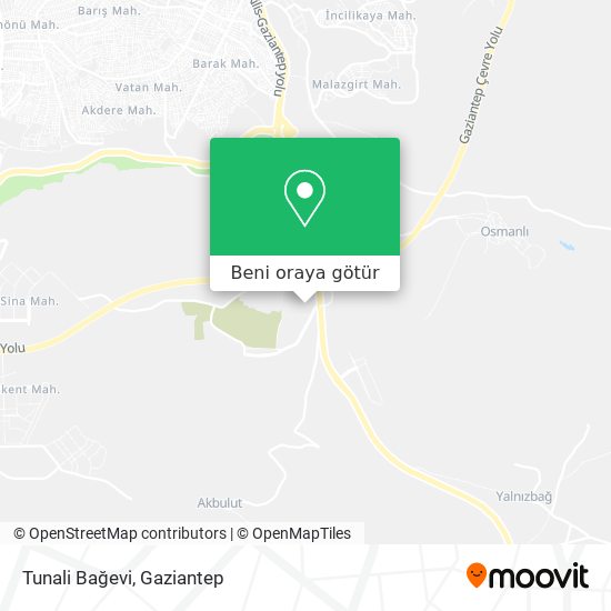 Tunali Bağevi harita