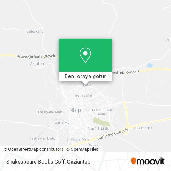 Shakespeare Books Coff harita