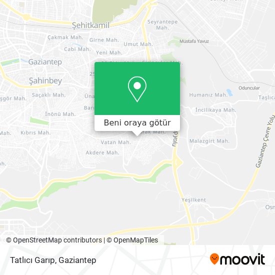 Tatlıcı Garıp harita