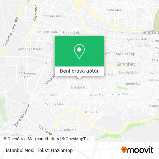 Istanbul Nesıl Tekst harita
