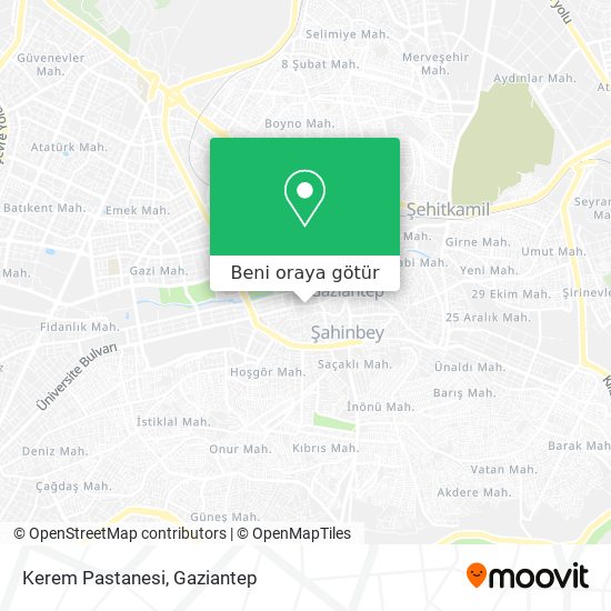 Kerem Pastanesi harita