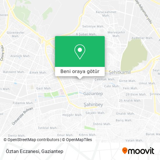 Öztan Eczanesi harita