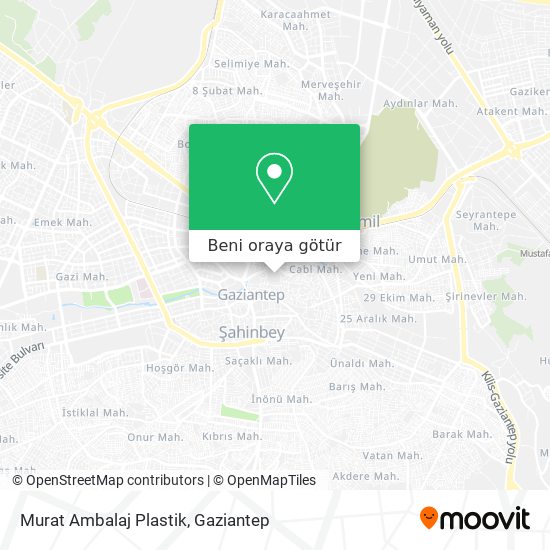 Murat Ambalaj Plastik harita