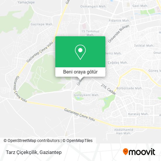 Tarz Çiçekçilik harita