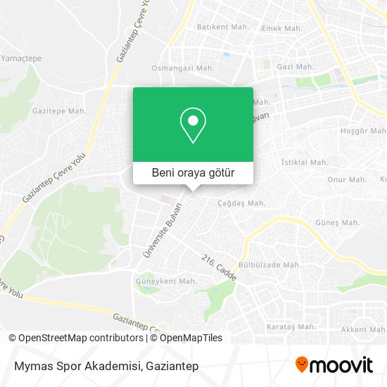 Mymas Spor Akademisi harita