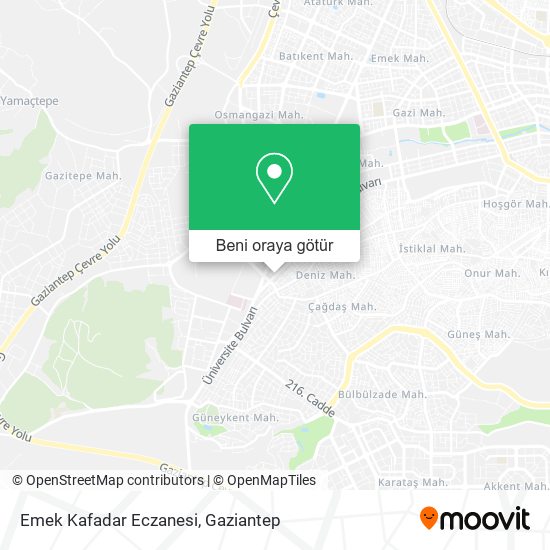 Emek Kafadar Eczanesi harita