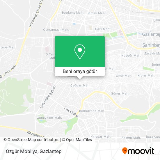 Özgür Mobilya harita
