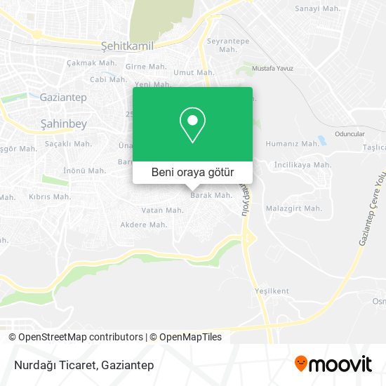 Nurdağı Ticaret harita