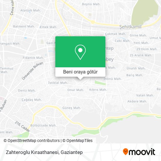 Zahteroglu Kıraathanesi harita
