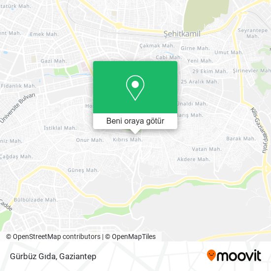 Gürbüz Gıda harita