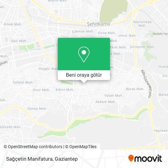 Sağçetin Manifatura harita