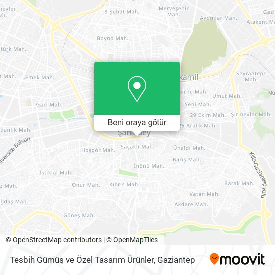 Tesbih Gümüş ve Özel Tasarım Ürünler harita