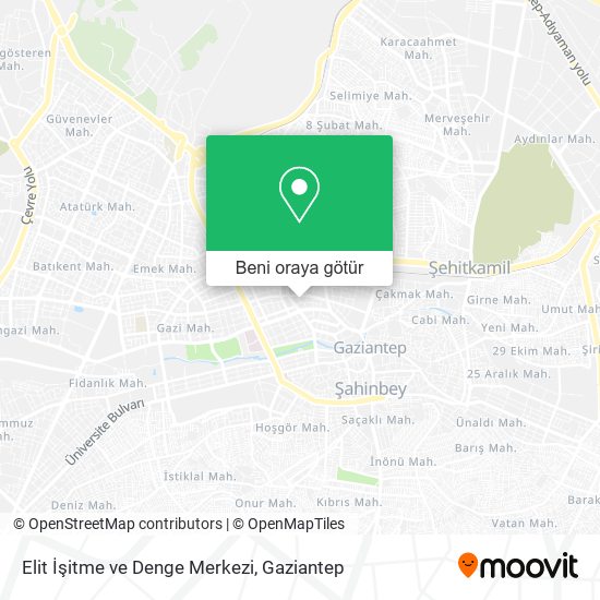 Elit İşitme ve Denge Merkezi harita