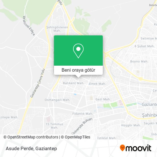 Asude Perde harita