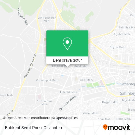 Batıkent Semt Parkı harita