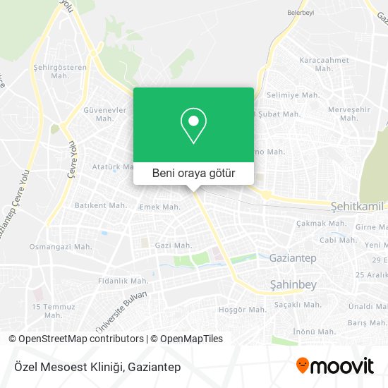 Özel Mesoest Kliniği harita