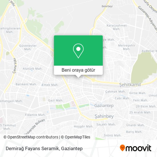 Demirağ Fayans Seramik harita