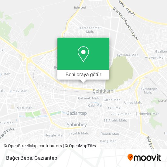 Bağcı Bebe harita