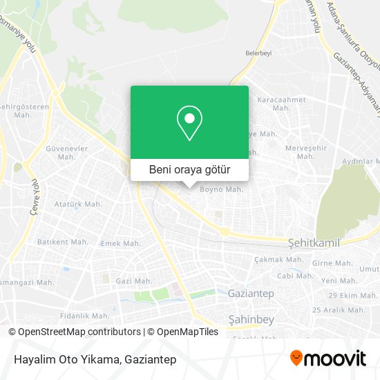 Hayalim Oto Yikama harita