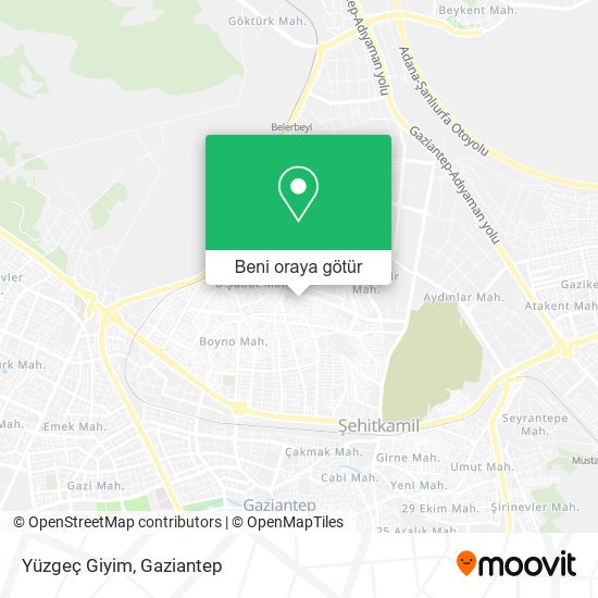 Yüzgeç Giyim harita