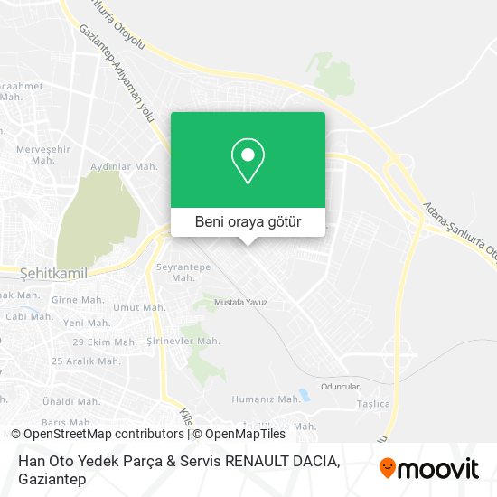 Han Oto Yedek Parça & Servis RENAULT DACIA harita