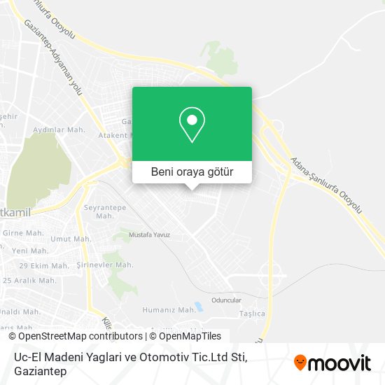 Uc-El Madeni Yaglari ve Otomotiv Tic.Ltd Sti harita
