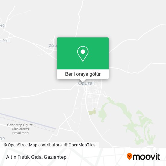 Altın Fıstık Gıda harita