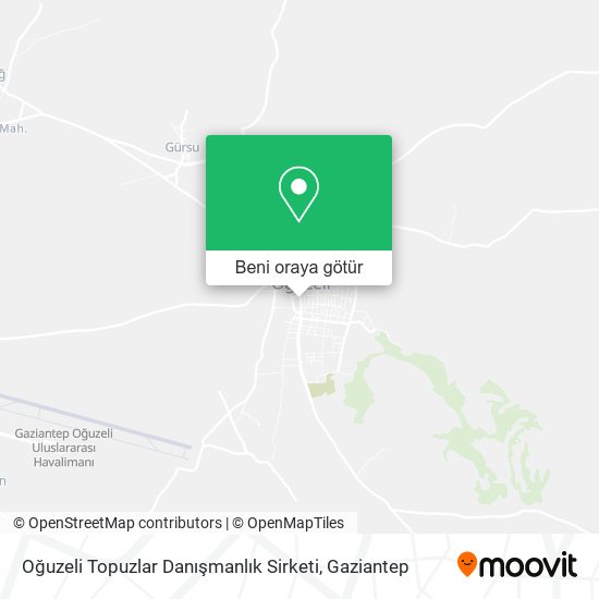Oğuzeli Topuzlar Danışmanlık Sirketi harita