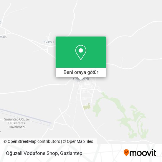 Oğuzeli Vodafone Shop harita