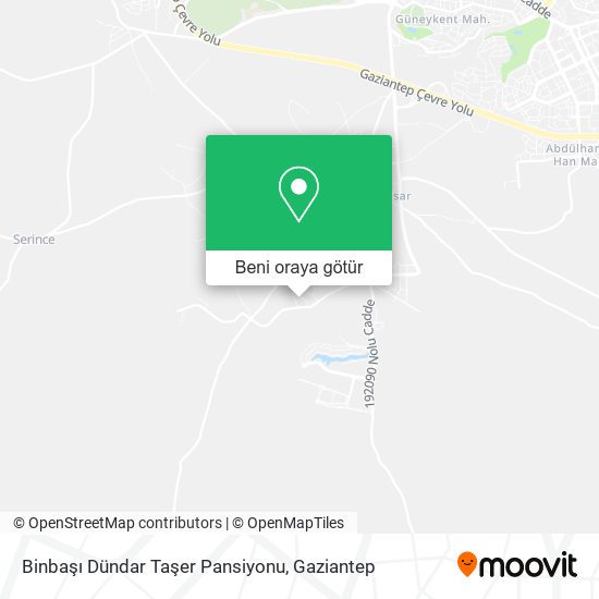 Binbaşı Dündar Taşer Pansiyonu harita