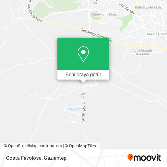 Costa Favolosa harita