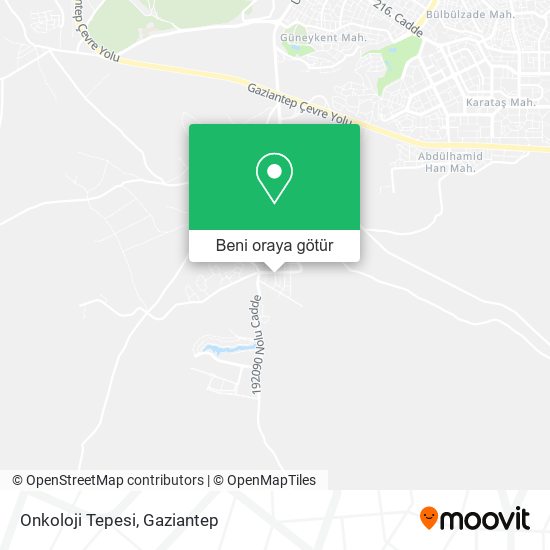 Onkoloji Tepesi harita