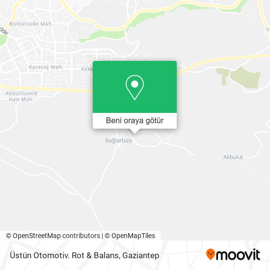 Üstün Otomotiv. Rot & Balans harita