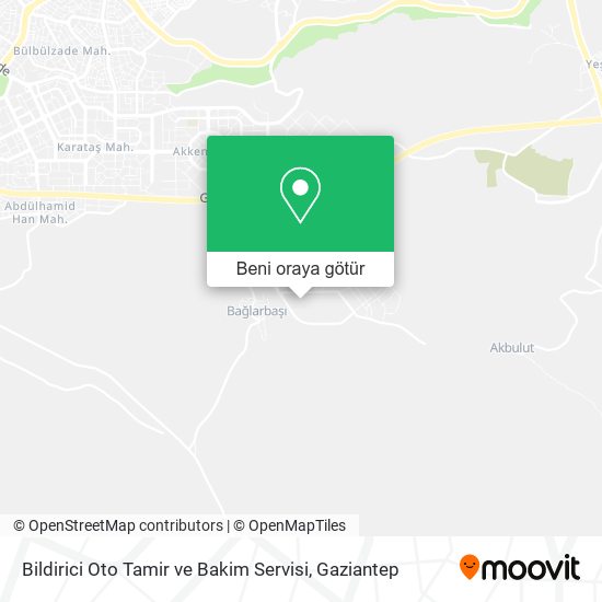 Bildirici Oto Tamir ve Bakim Servisi harita