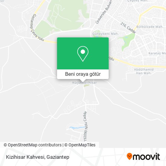 Kizihisar Kahvesi harita